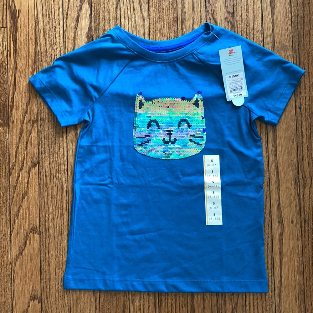 Girls sequin tshirt